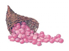 Рисунка на на розови дъвки основен вкус на сироп Монин дъвка за балонч