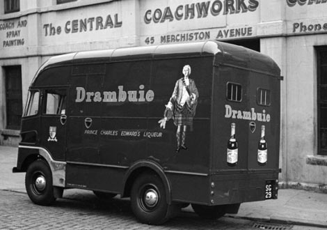 Стара снимка на камион брандиран с Драмбюи